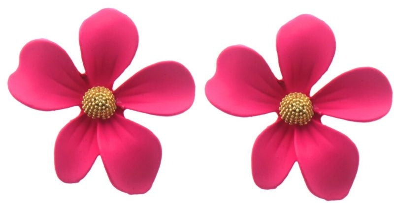 AA 0030 - Oorbellen - Petit Bloom - 3 cm - Roze
