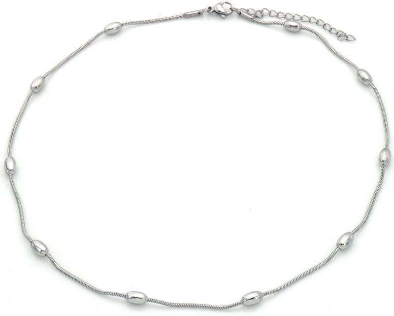 AA 0109 - Ketting - Stainless Steel - Zilverkleurig