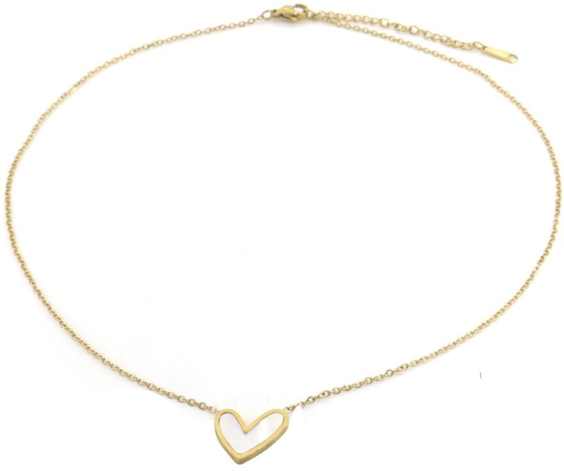 AA 0055 - Ketting met Hart - Heart Essence - Goudkleurig