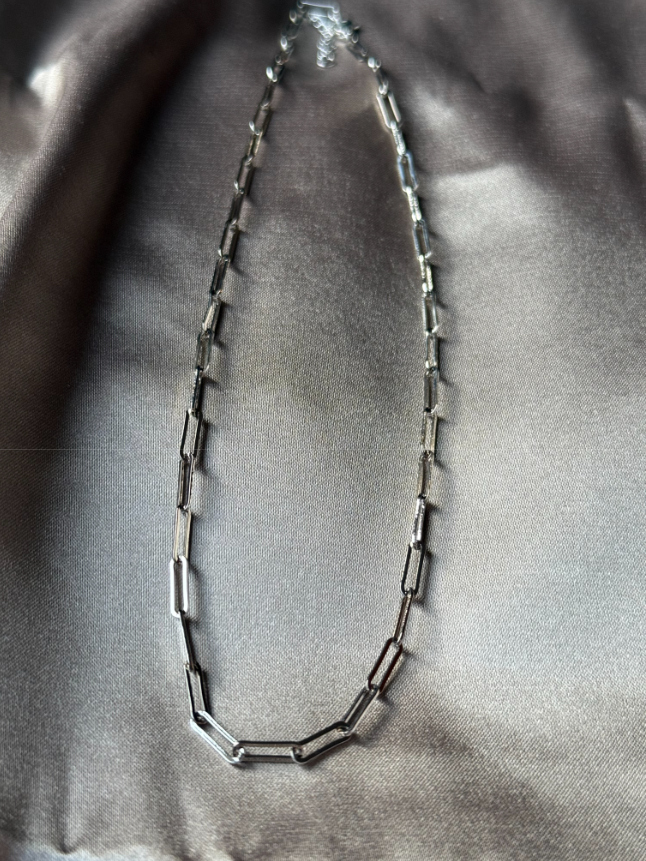 AA 0484 - Ketting - Stainless Steel - Schakels - Zilverkleurig
