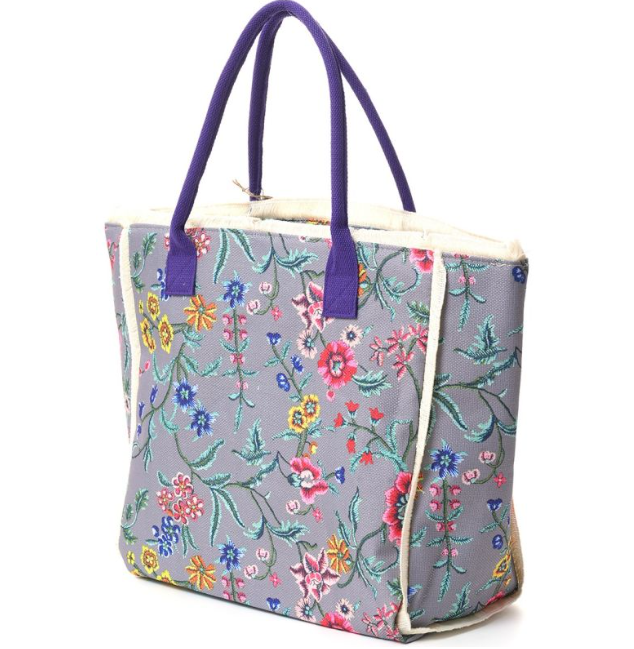 AAA 0009 - Strandtas - Sunny Bloom - Paars