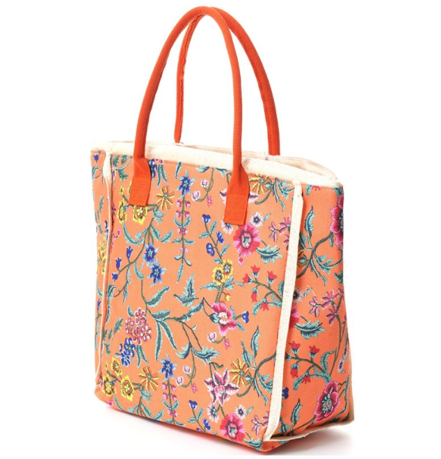 AAA 0006 - Strandtas - Sunny Bloom - Oranje