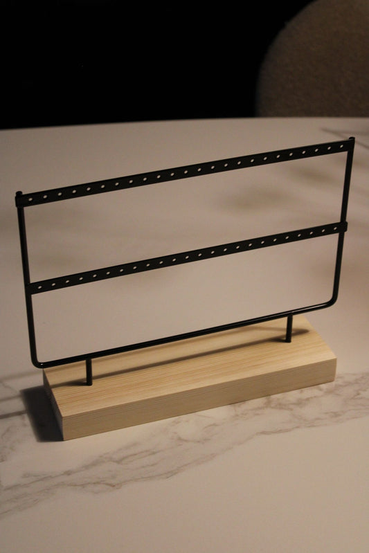 Oorbellenrek - Hout en Metaal - 27x22x7cm