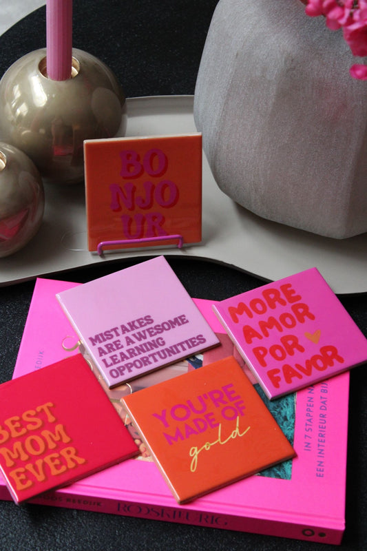 Tegel - Best mom ever - Zonder standaard