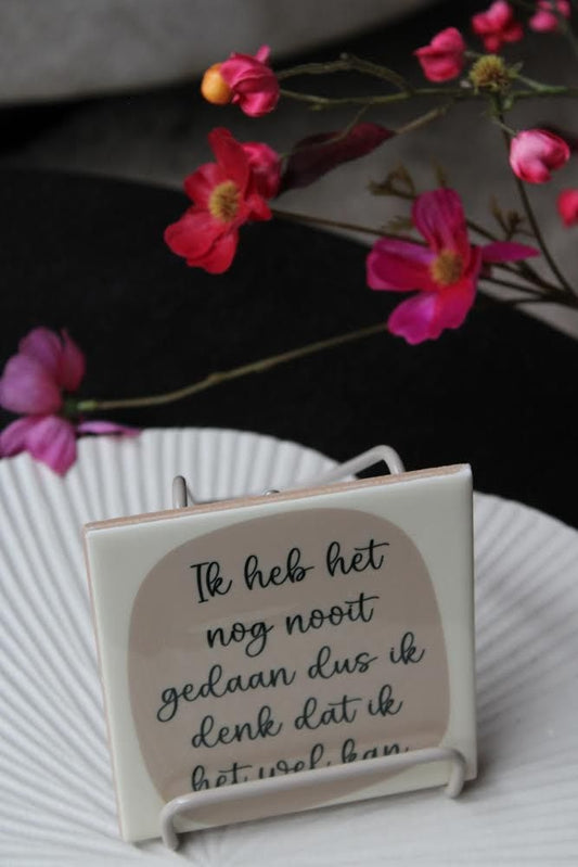 Tegeltje -  Zonder standaard