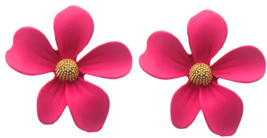 AA 0030 - Oorbellen - Petit Bloom - 3 cm - Roze
