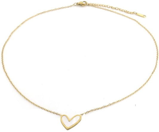 AA 0055 - Ketting met Hart - Heart Essence - Goudkleurig