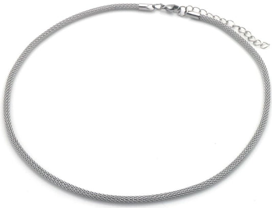 AA 0111 - Ketting - Stainless Steel - Zilverkleurig