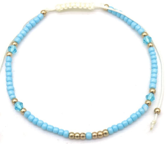 AA 0048 - Enkelband - Beach Vibes - Licht Blauw
