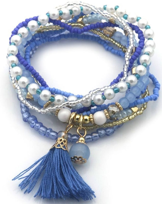 AA 0253 - Armbandenset – Festival Flair - Blauw