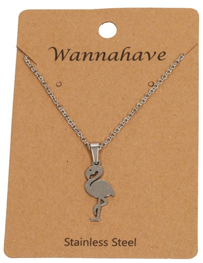 AA 0337 - Stainless steel/Flamingo