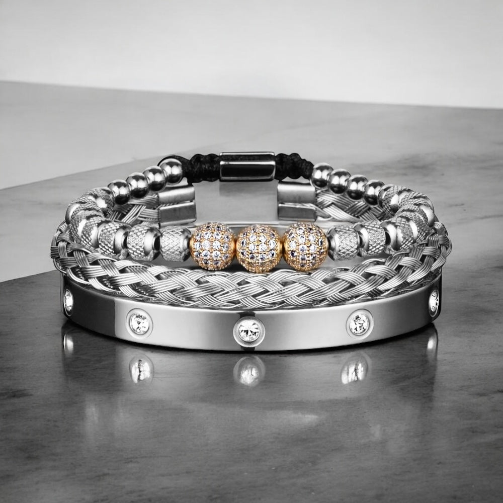 Herenarmbanden - Titan Edge - Zilverkleurig