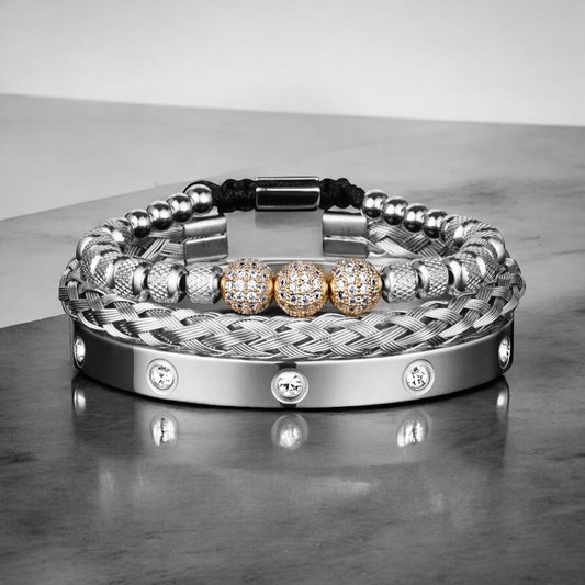 Herenarmbanden - Titan Edge - Zilverkleurig