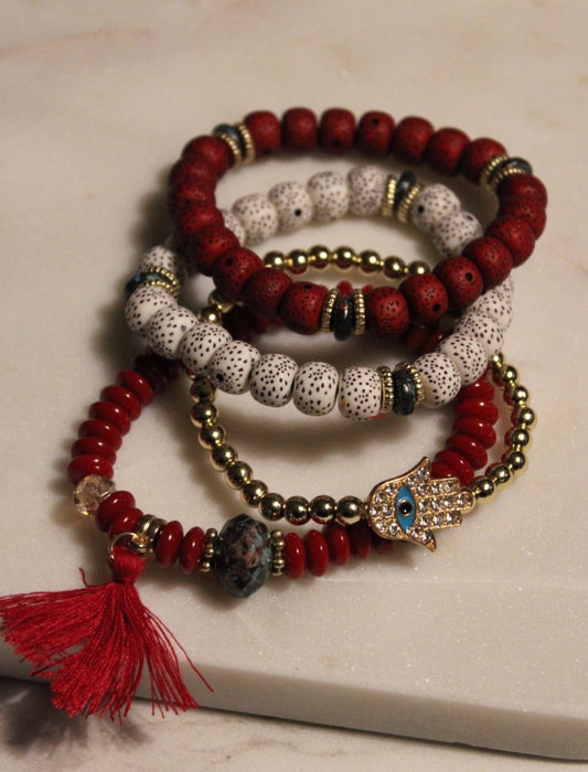 AA 0095 - Armband - Boho Vibes Rood