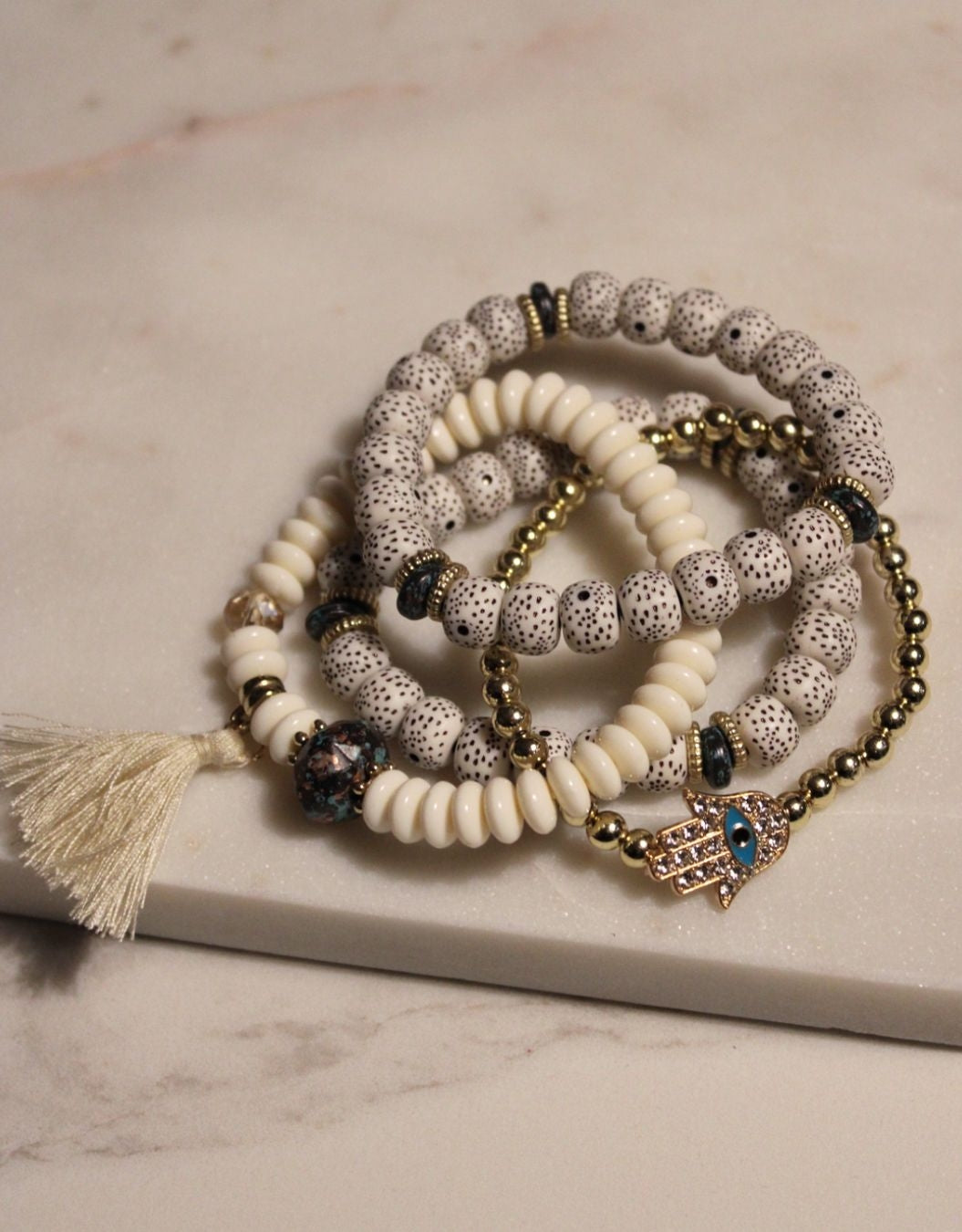 AA 0270 - Armband - Boho Vibes - Wit