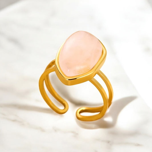 AA 0447 Ring - GlowGlam - Roze/Goudkleurig