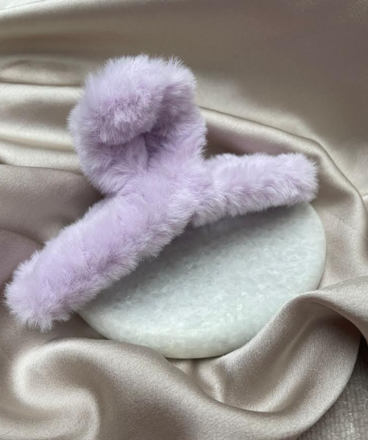 AA 0278 - Haarklem - Fluffy - 12,5 cm - Paars