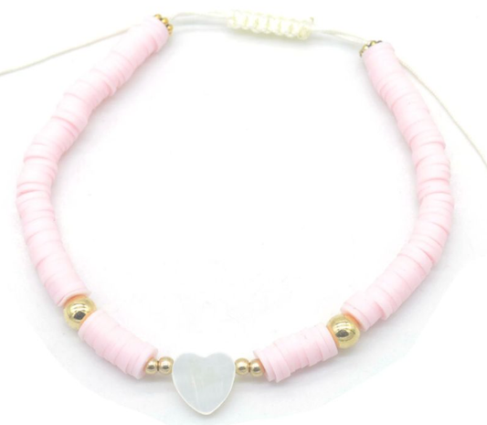 AA 0126 - Enkelbandje - HeartSteps - Roze